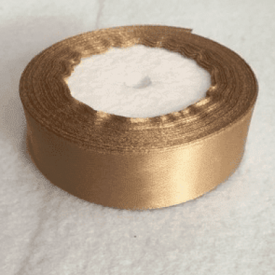 Лента атласная 2,5 см (золото)